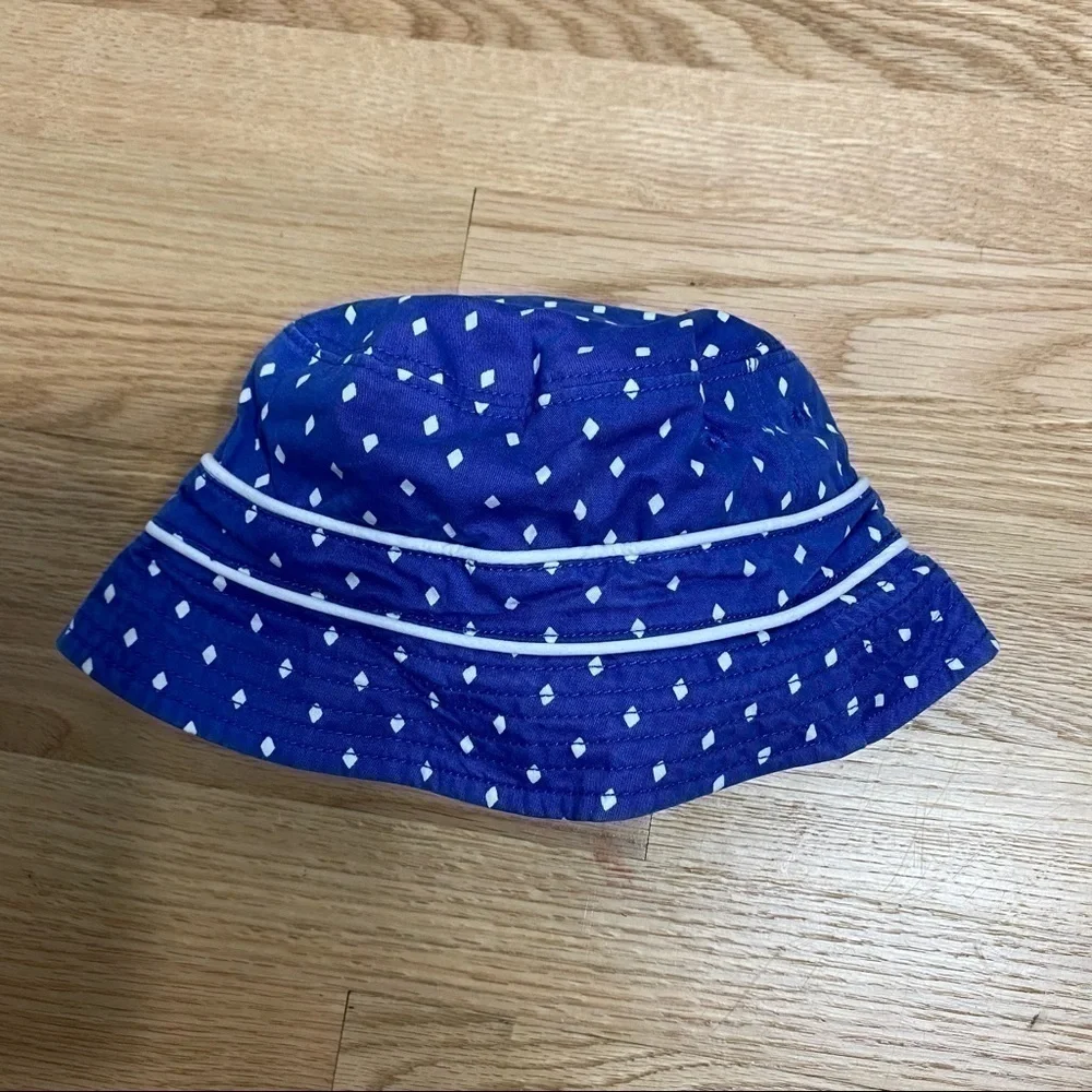 Gymboree Bucket Hat Polka Dot Print Blue White Kids Toddler Girl